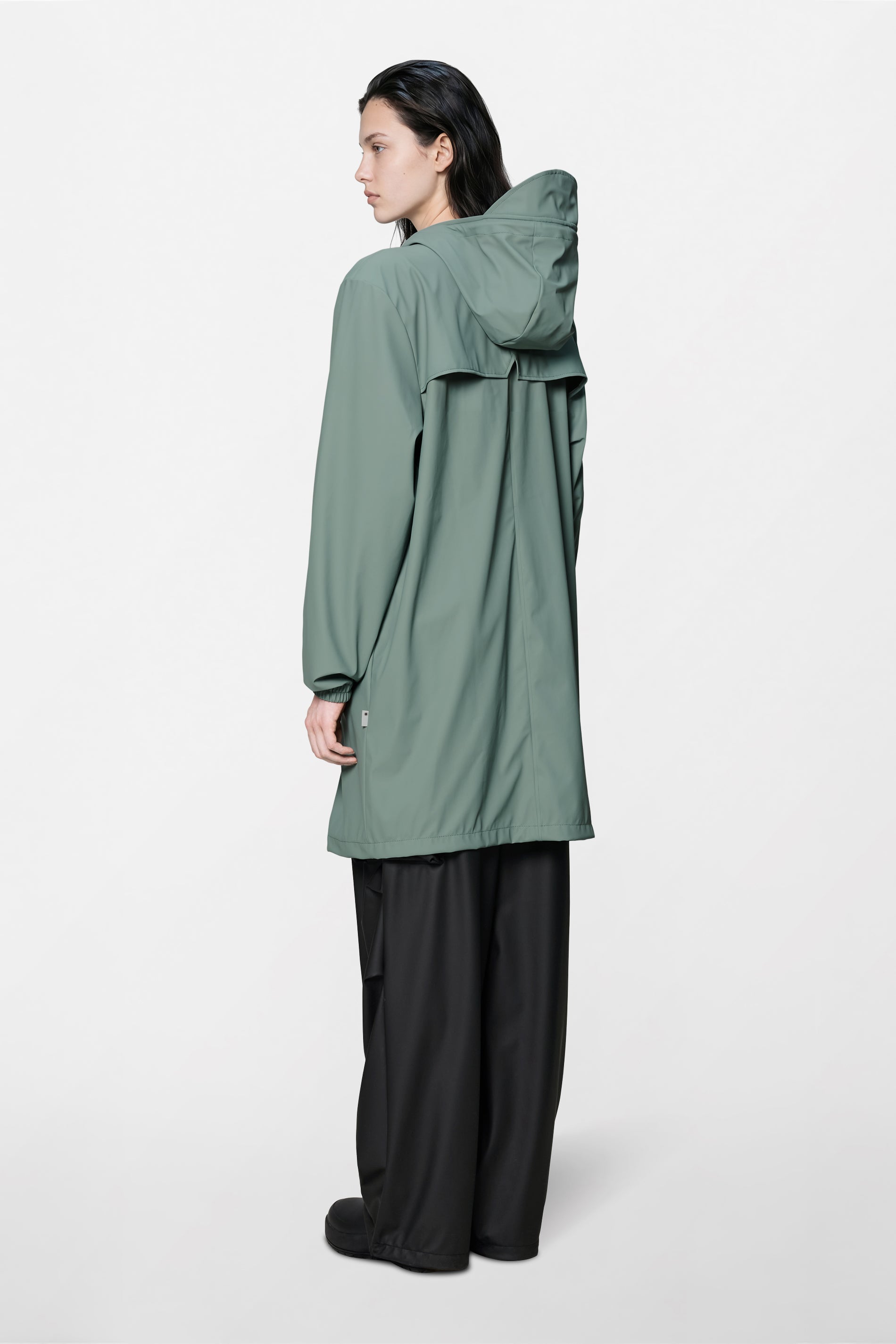 RAINS Long Storm Breaker Sage Jacket