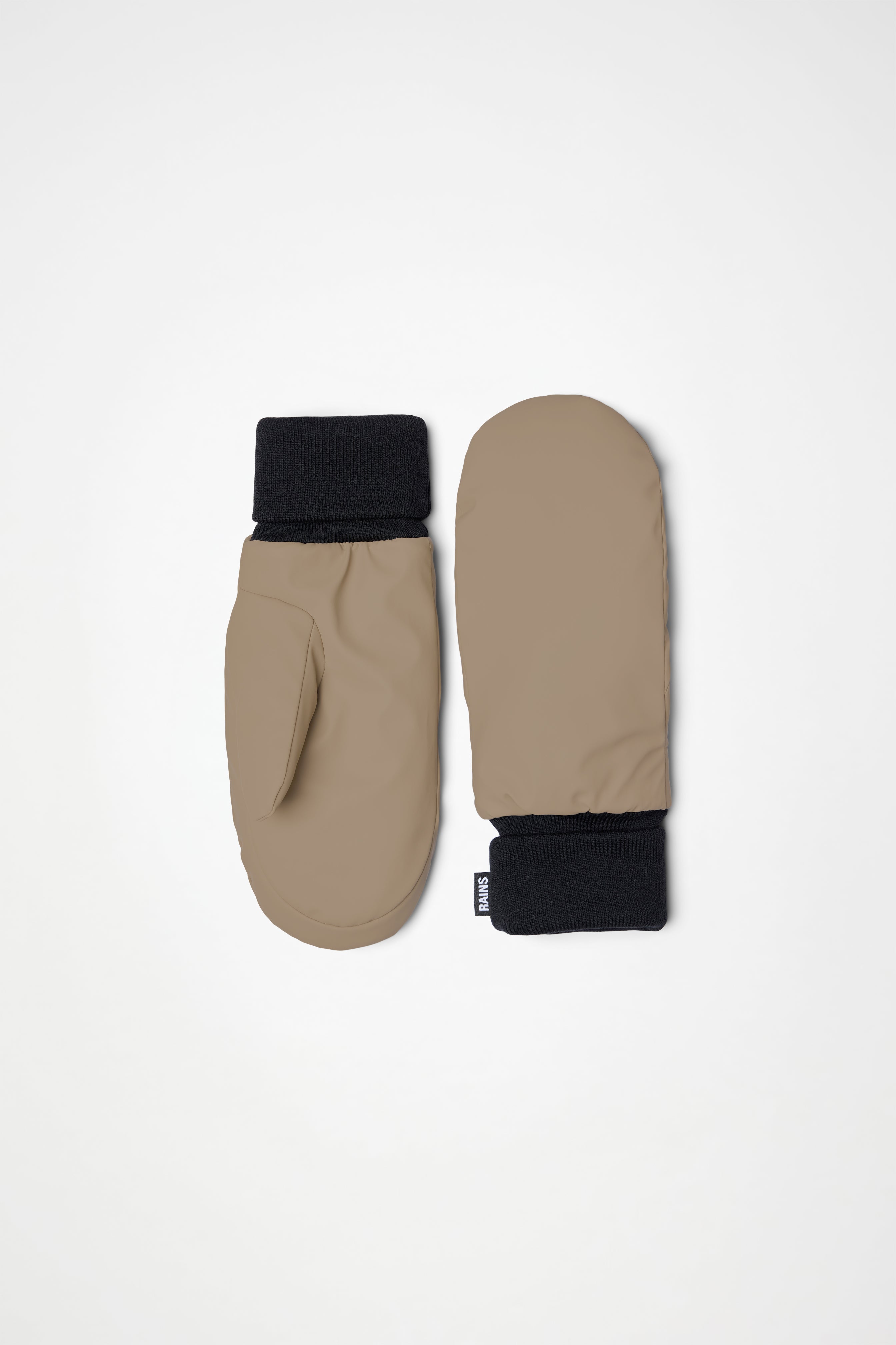 RAINS Alta Puffer Mittens Beige Gloves & Mittens
