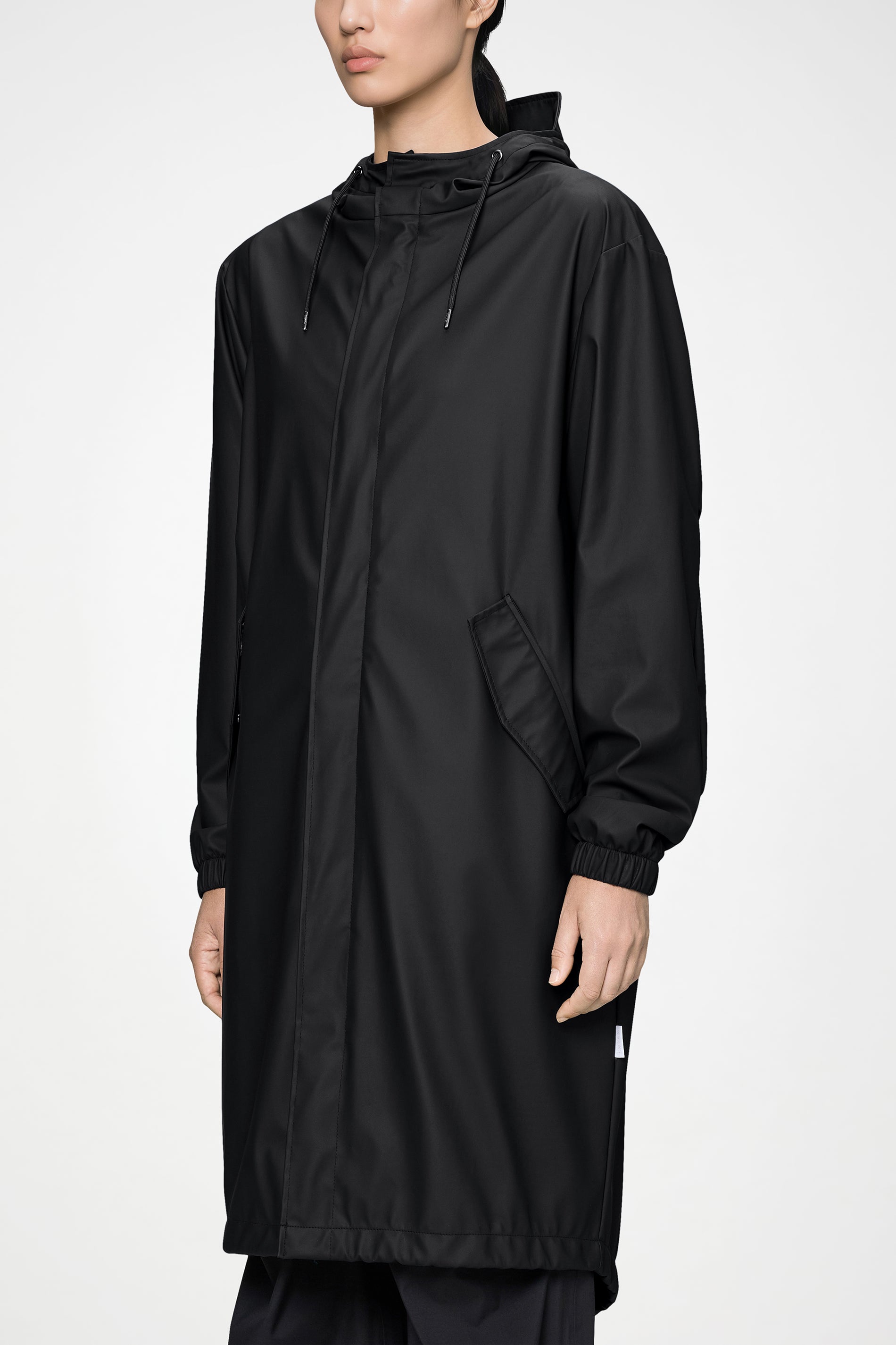 RAINS Fishtail Parka Black Jacket