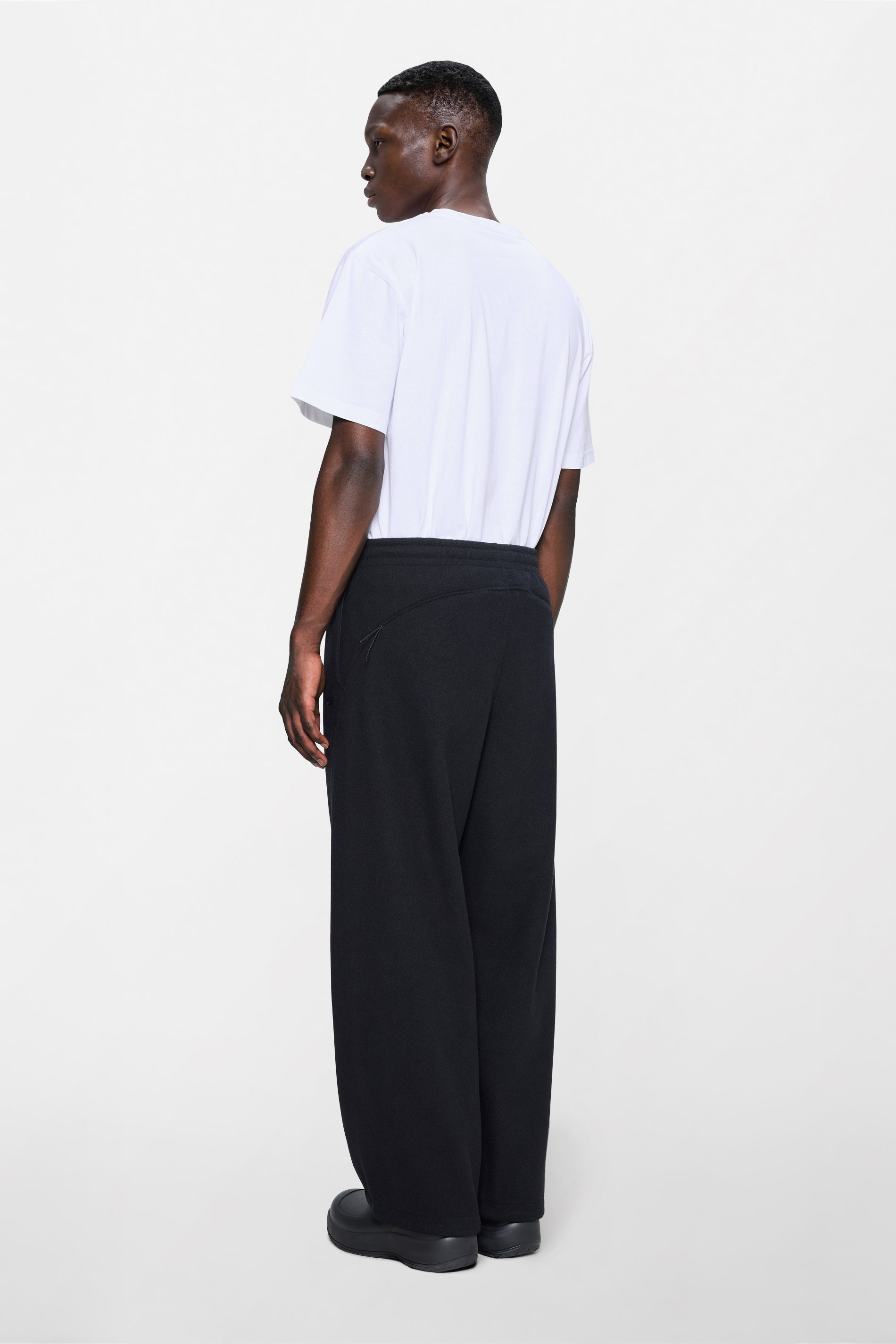 RAINS Fleece Pants Black Pants