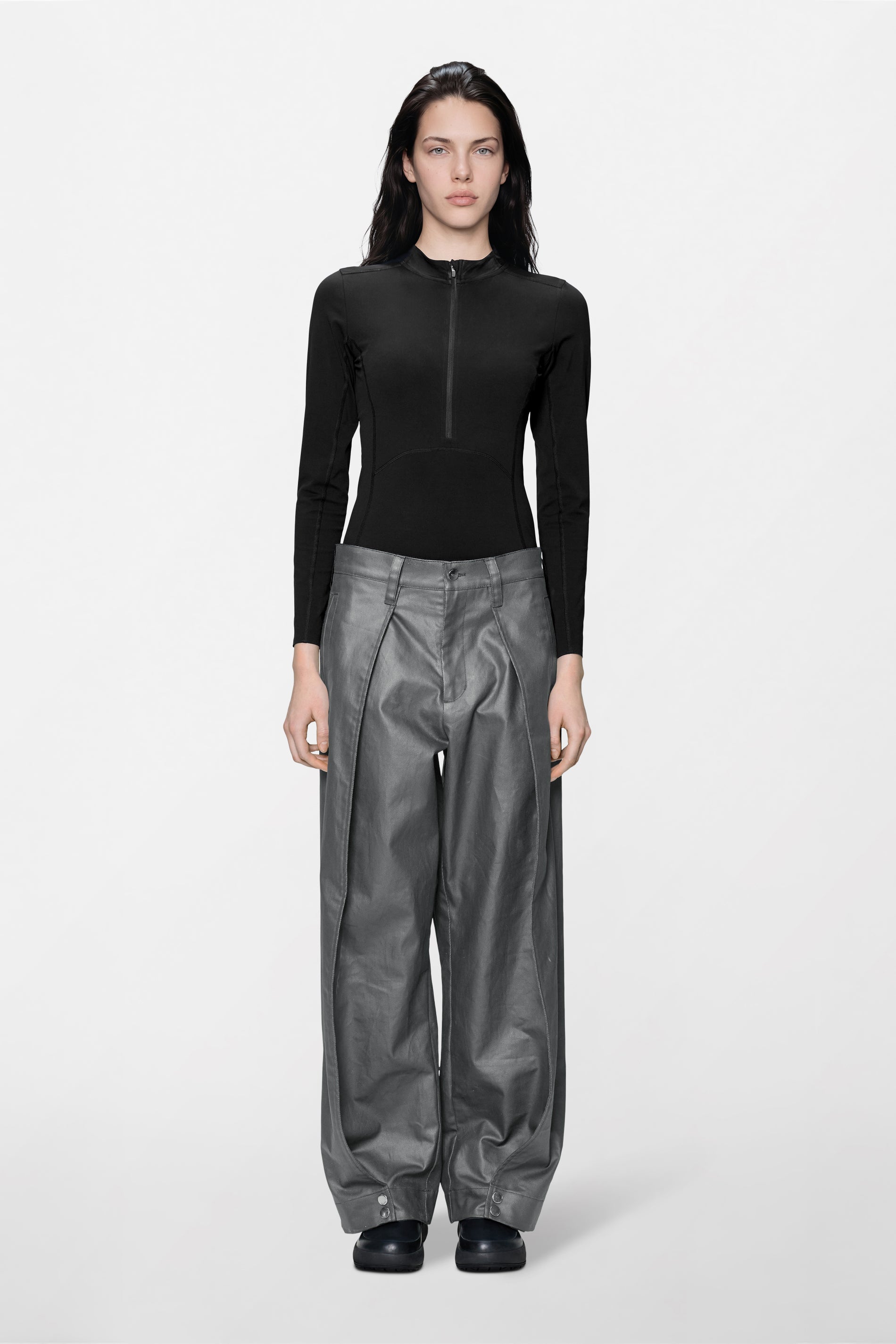 RAINS Heavy Woven Pants Wide Asphalt Pants
