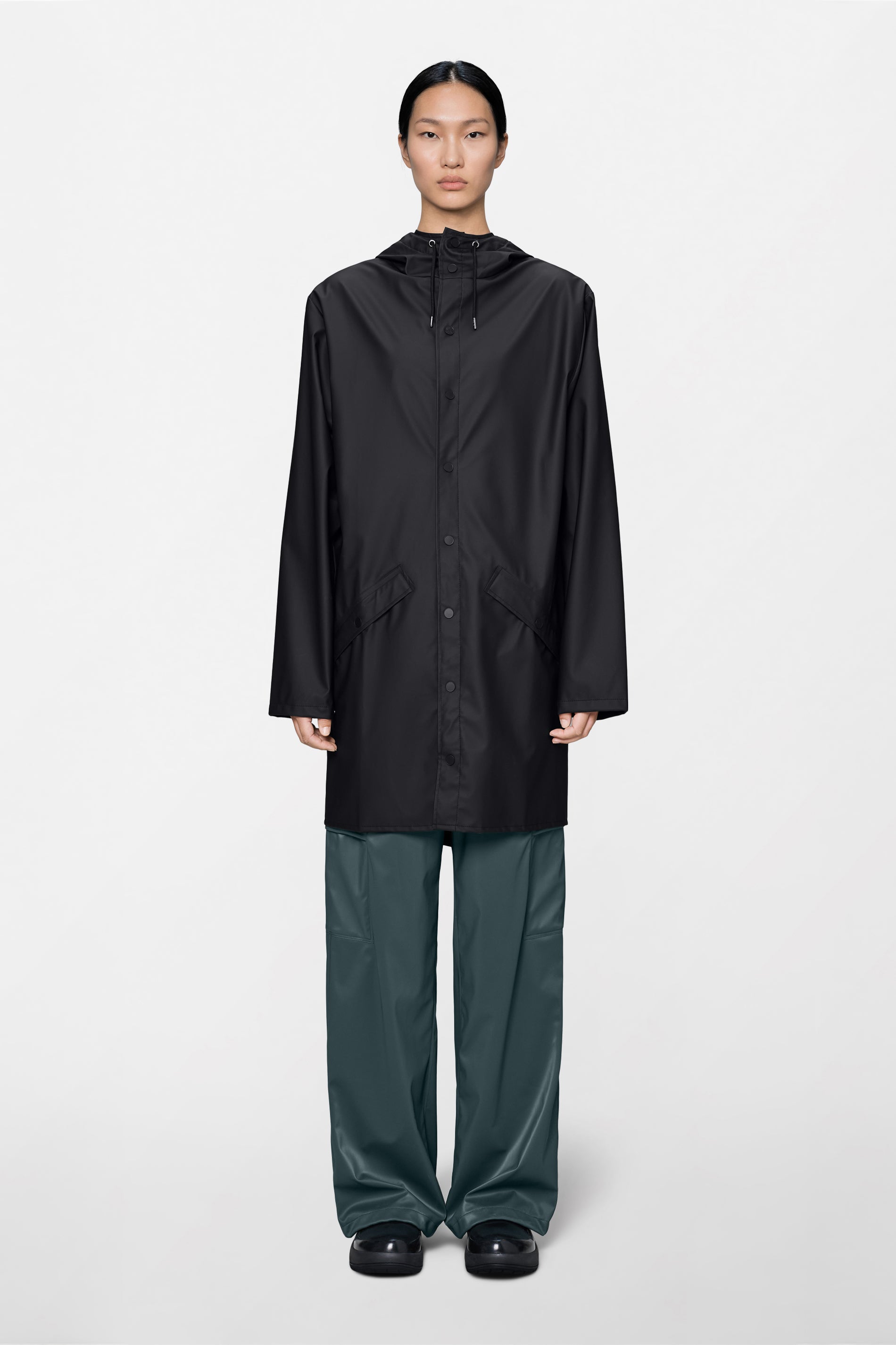 RAINS Long Jacket Black Jacket