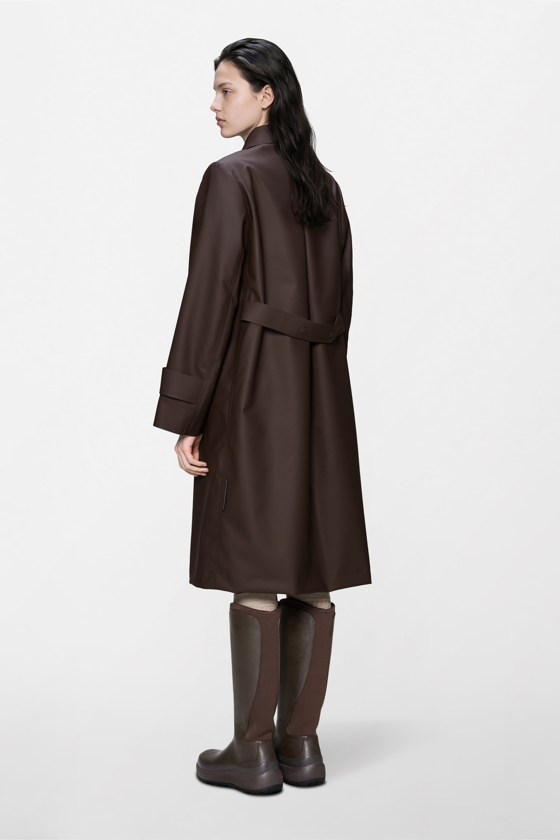 RAINS Nara Long W Jacket Bark Jacket
