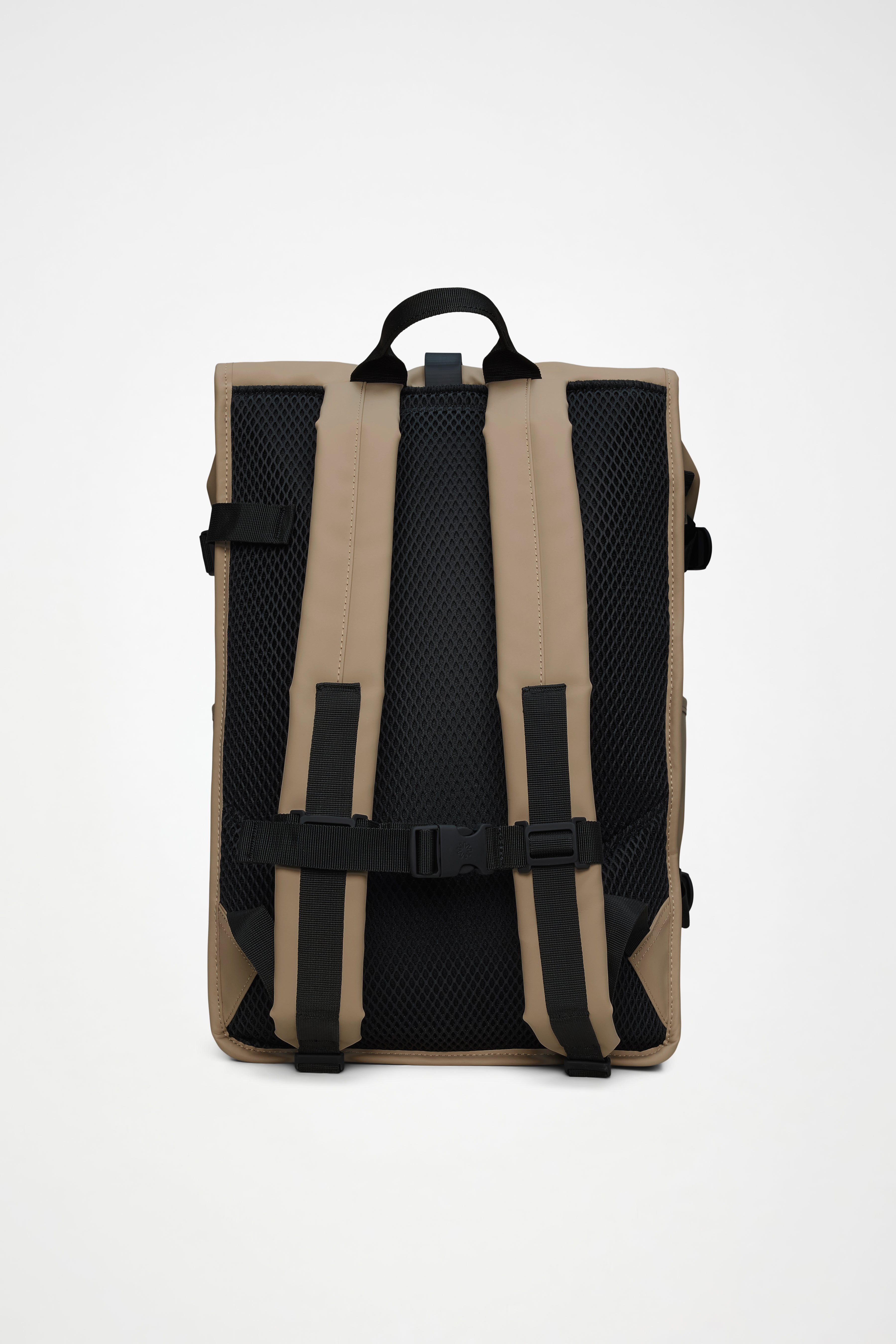RAINS Rolltop Rucksack Large Beige 28L H63 x D14 x W32 cm Backpack