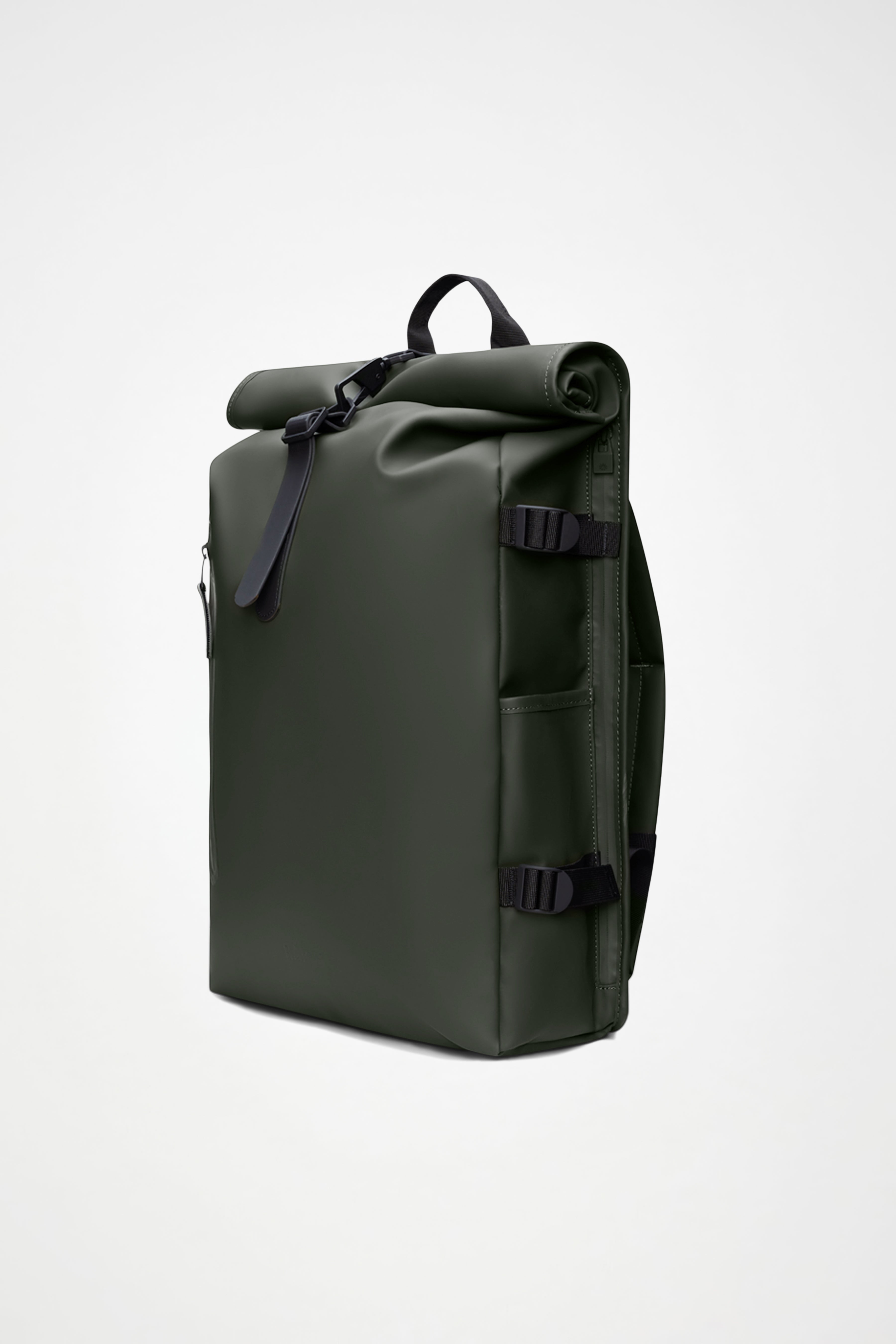 RAINS Rolltop Rucksack Large Green 28L H63 x D14 x W32 cm Backpack
