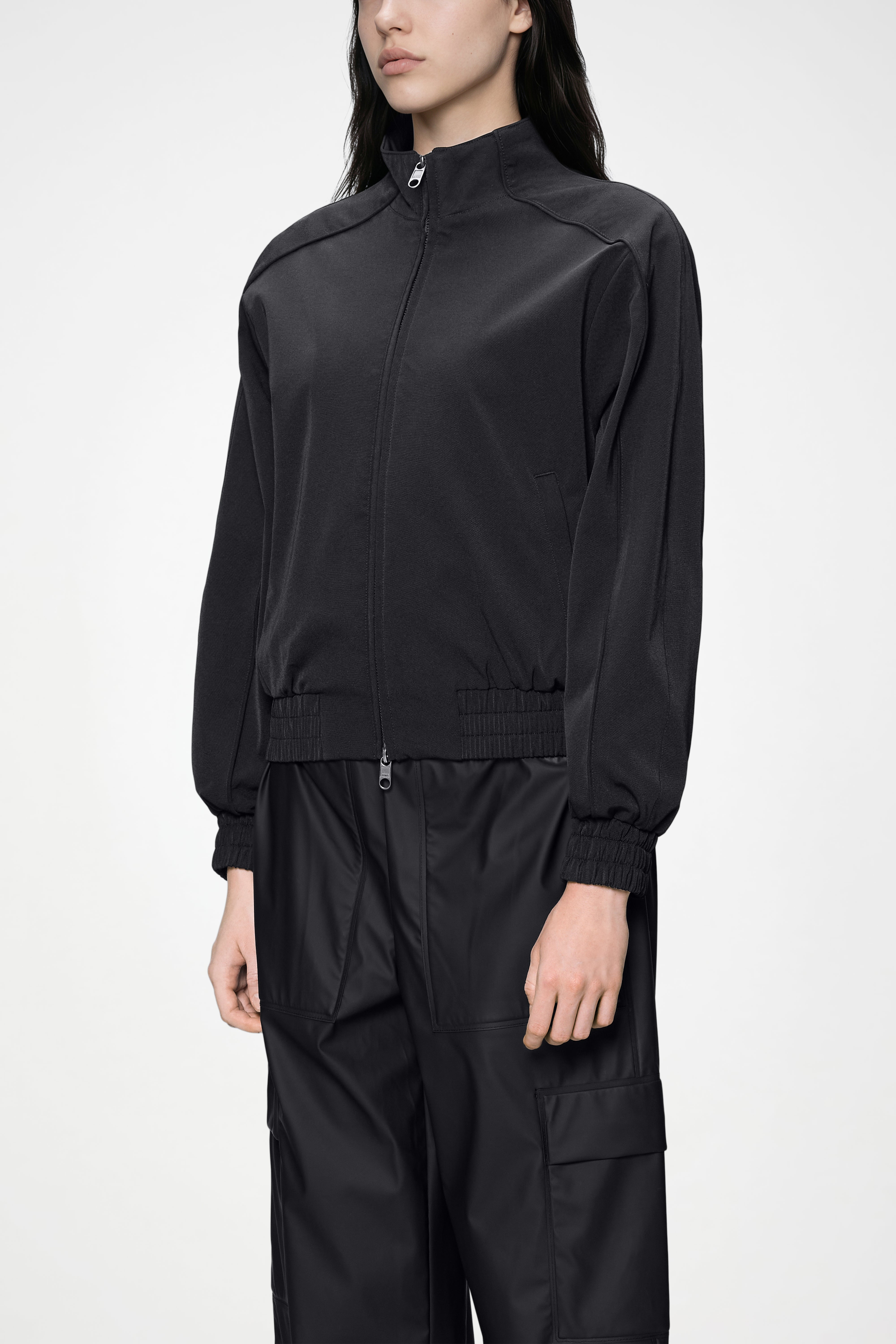 RAINS Tech Woven Track W Jacket Black Jacket